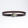 Fashion Personality Western Denim Belt Gold Plated Retro Cow Head Belt Men's Cow Leather Belt