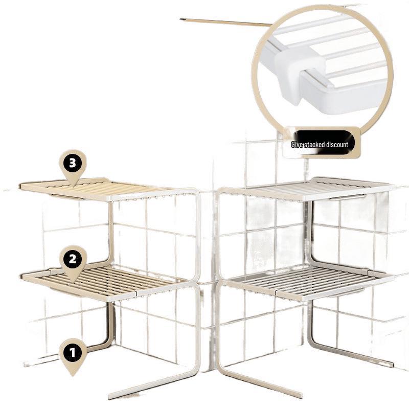 Multi-Layer Kitchen Countertop Storage Rack and Organizer