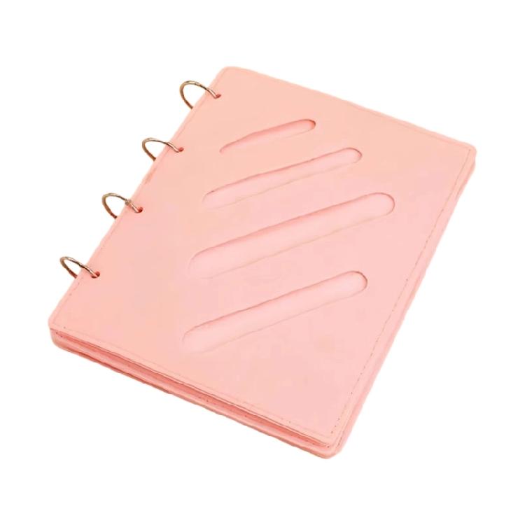 Small Hair Jewelry Organizers Kids Travel Friendly Felt Display Case Hair Accessory Storage Book for Hair Accessories розовый