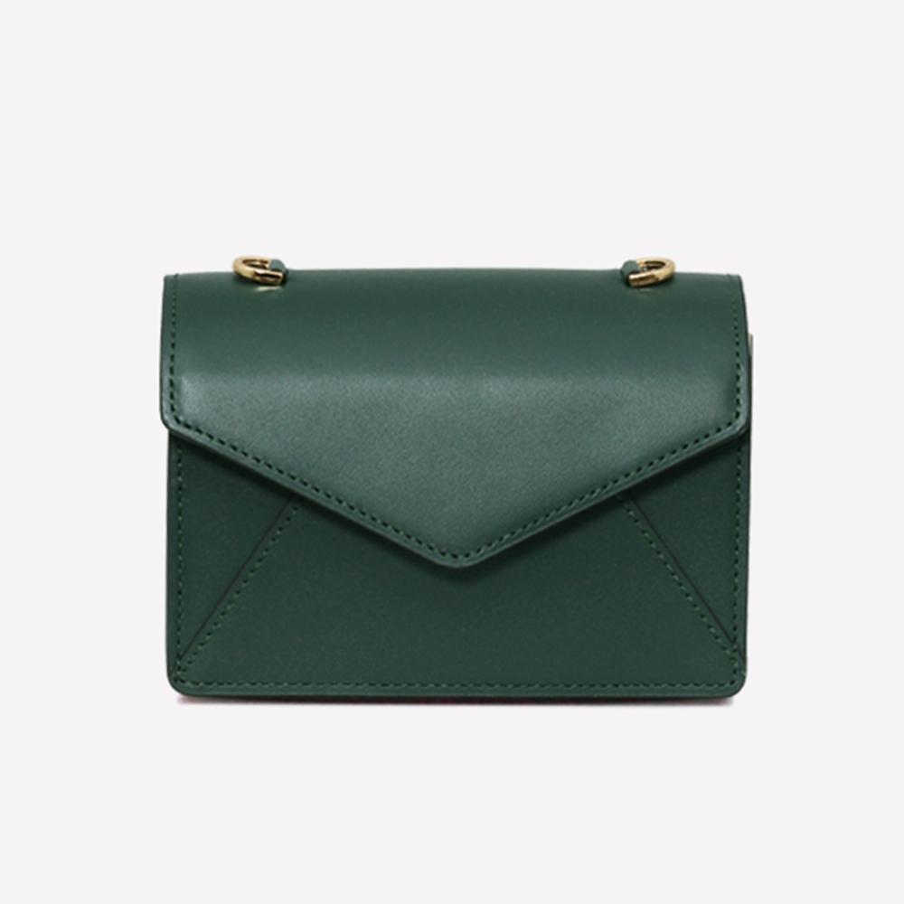 Matt [Refurbished] Postcard Cowhide Mini Bag Green