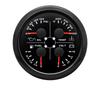 85mm 4 in 1 Gauge Oil Press Gauge Water Temp Meter Fuel level Gauge Voltmeter With Alarm For Marine Boat Car Waterproof 12V 24V