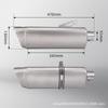 M12-B Stainless Steel 51mm Universal Motorcycle Exhaust Muffler
