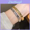 Vintage Geometric Copper Bracelet With 18k Gold Plating And Zirconia For Womens Fashion Jewelry