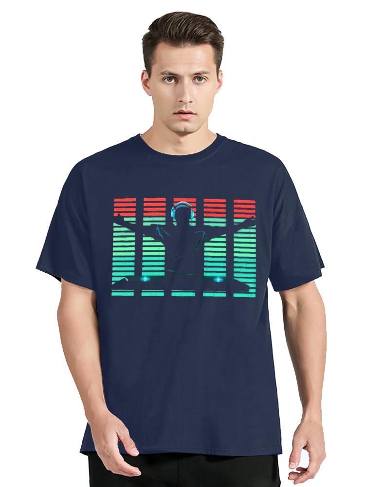 Dj Tshirt Funny Dj Music Graphic Fitness Tshirt Summer Cotton Tops Tees Men Clothing Oversized Unisex Hip Hop Tshirt S