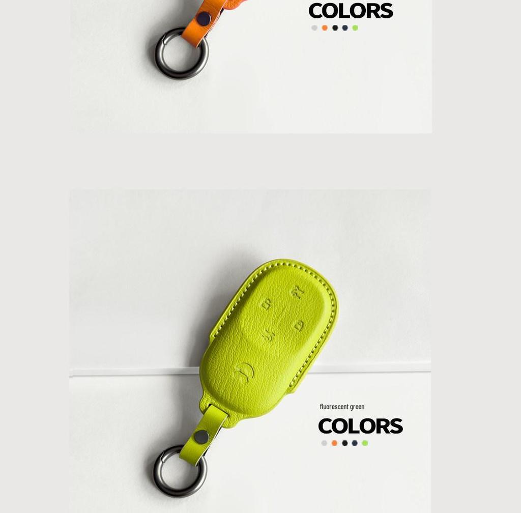 Premium Ceramic Key Shell for 2026 NIO ES8 ET9 - Genuine Leather Cover & Buckle for Men & Women