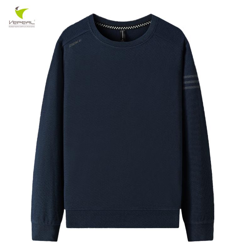 

Vepeal Men s Crew Neck Long Sleeve Pullover Shirt VWY-054 XL