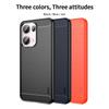 For Oppo Reno13 Pro 5G Back Cover MOFI Brushed Texture Carbon Fiber Soft TPU Case