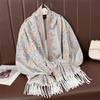 New Shawl Warm Winter Scarf Hijab Women Print Paisley Cashmere Pashmina Thick Wrap Head Neck Foulard Luxury  Blanket Echarpe