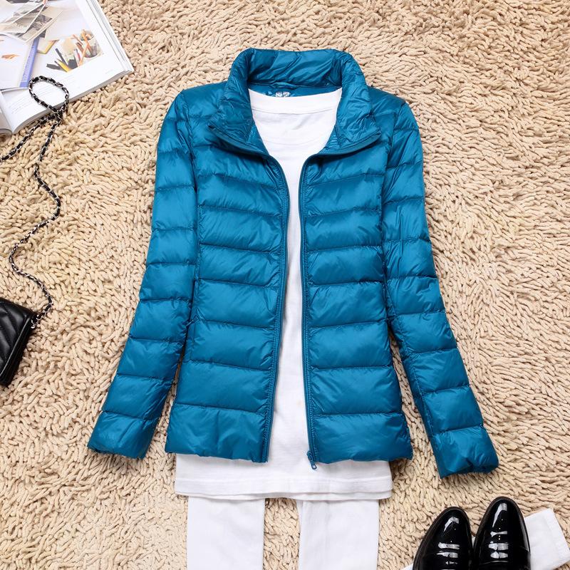 Women Spring Jacket Fashion Short Lightweight Packable Puffer Coats Down Warm Slim Fit