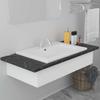 Vidaxl Built-in Sink, 61 X 39.5 X 18.5 Cm, Ceramic, White
