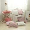 3D Rhombus Plush Pillow Cover Geometric Decorative Throw Pillow Case Soft Cozy Bed Sofa Cushion Cover Nordic Home Spring Decor