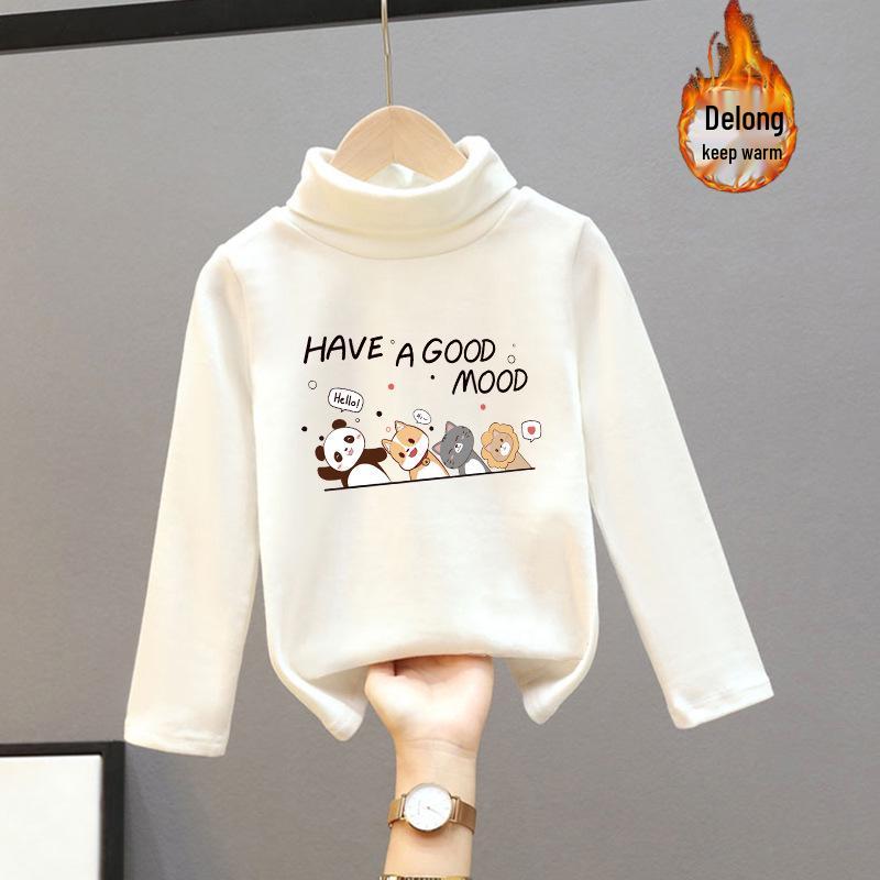 Children's Warm Base Layer Top for Boys and Girls - Thick, Versatile Long-Sleeved for Autumn/Winter