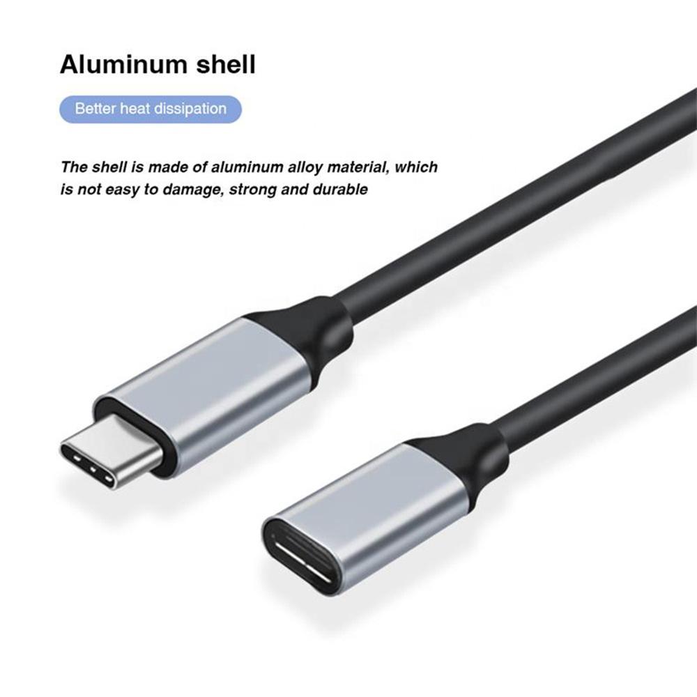 HD 4K 60Hz PD 3A USB3.1 Type-C Extension Cable 60W USB-C Gen1 10Gbps Extender Cord for Macbook Nintendo Switch SAMSUNG Laptop