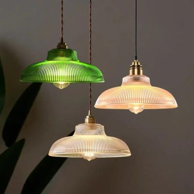 Retro Glass Pendant Light Nordic Home Decoration Lighting For Bedroom Bedside Living Dining Room 220V Hanging Illumination Lamps