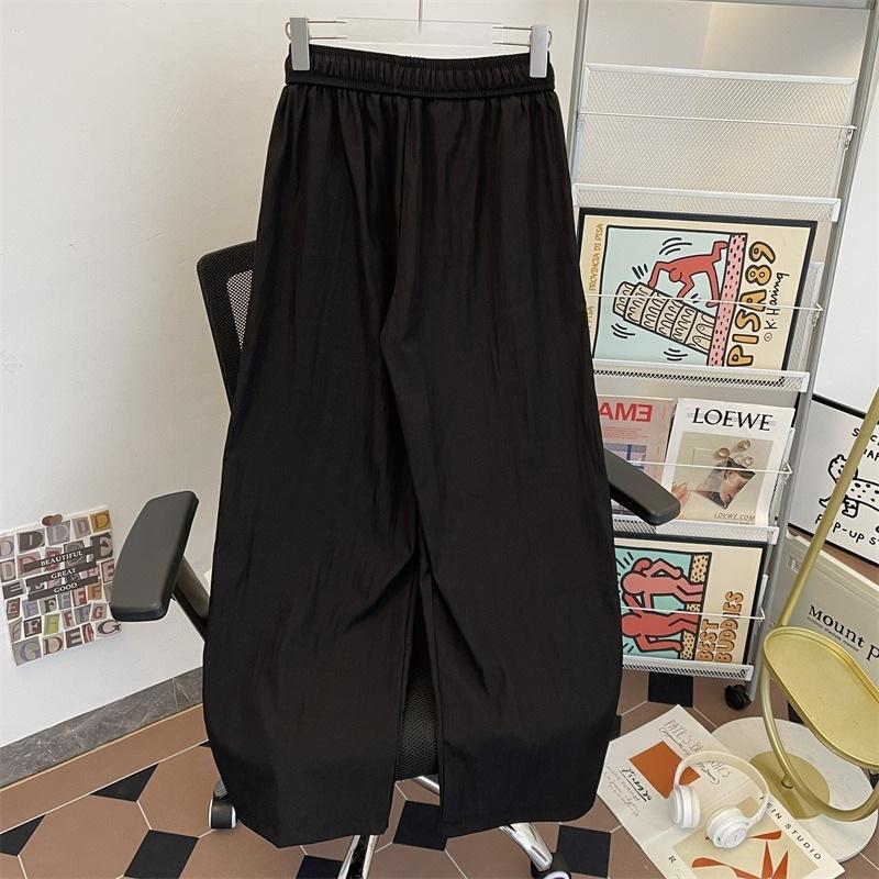 American striped quick-drying paratrooper pants men's and women's summer thin contrasting color splicing wide-leg loose breathable casual floor pants