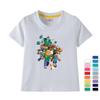 Mini World Cartoon Kids’ Pure Cotton Short-Sleeve T-Shirt