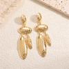 European and American geometric alloy earrings, light luxury temperament, high-end women's earrings, niche design ear jewelry