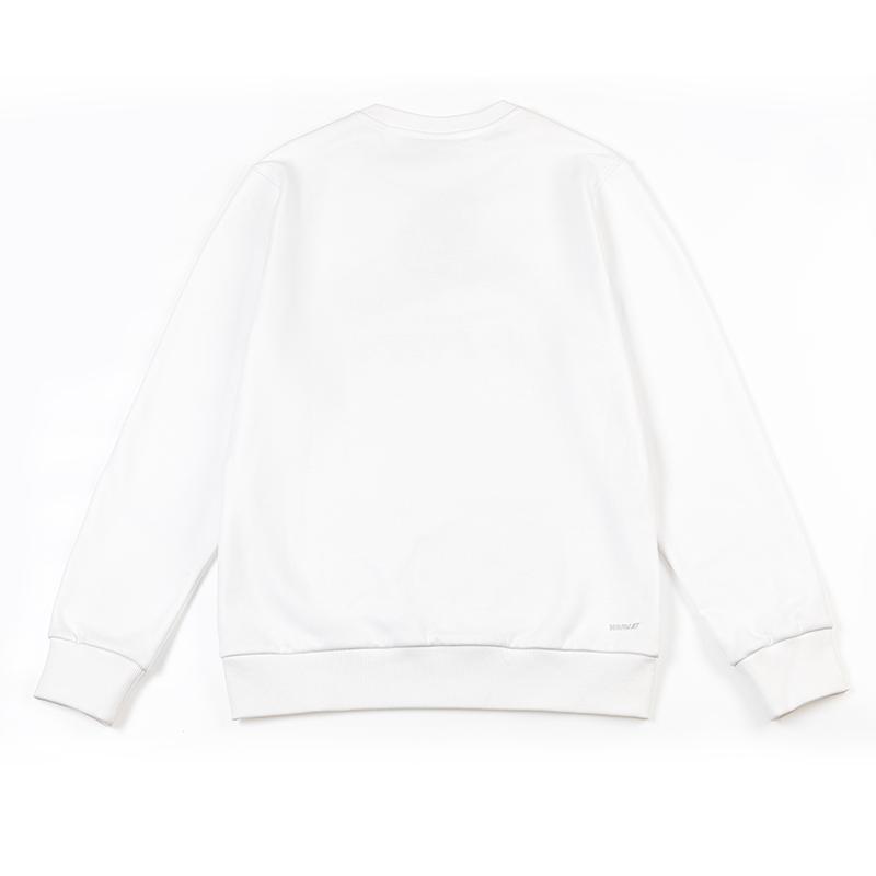 Li Ning Outdoor Casual Loose Pullover Sweatshirt Unisex Sweatshirt White YWDU349-1