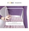 Women's Long-Sleeve Knitted Patchwork Dress Set