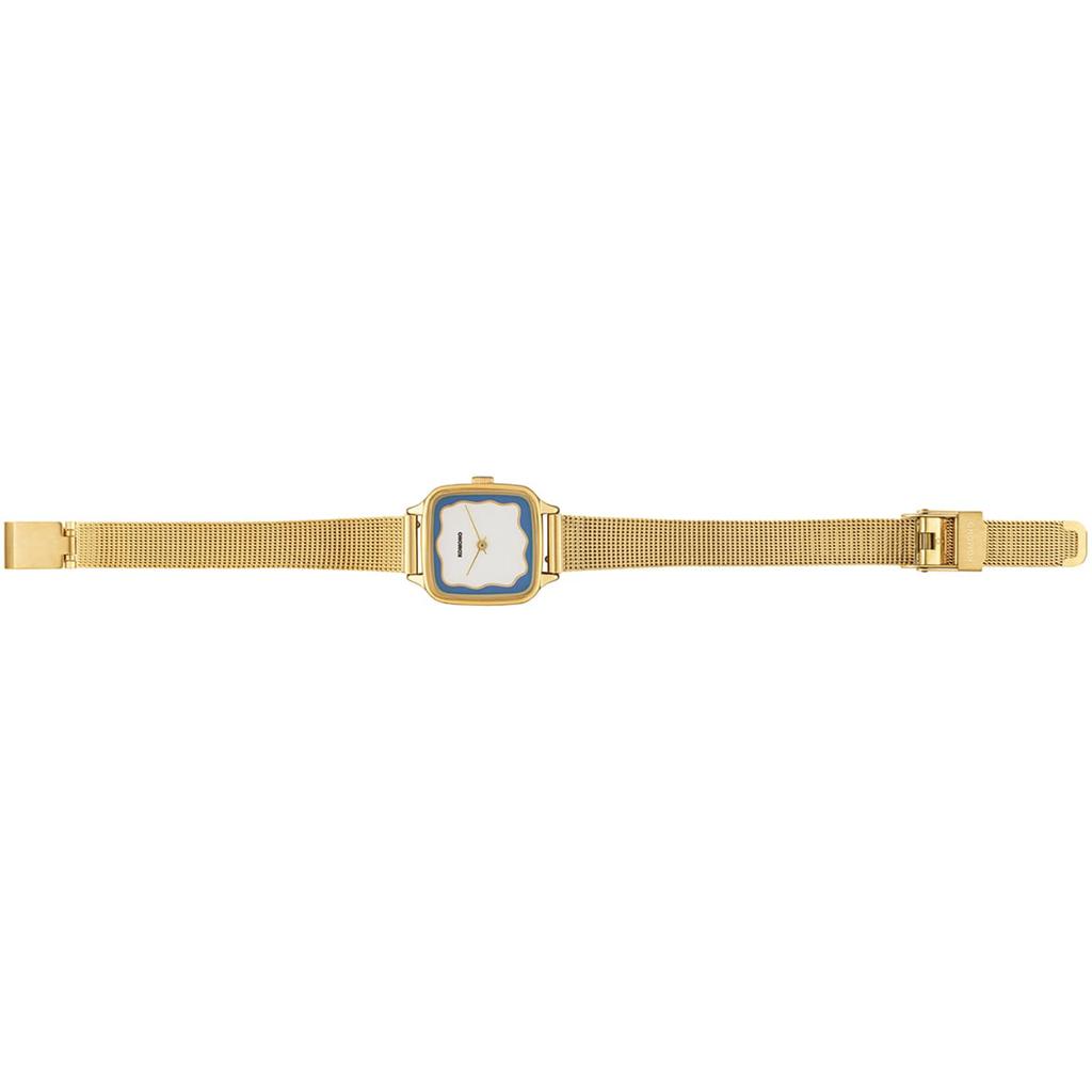 Authorized Dealer KOMONO Wristwatch Ladies Kate Wave Royal Gold Mesh Sky [KOMONO] KOM-W4290