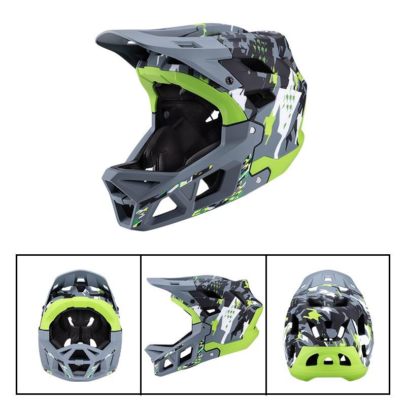 Full Face Mountain Bike Helmet Downhill Racing Adult Cycling Safety Gear EPS PC Shell