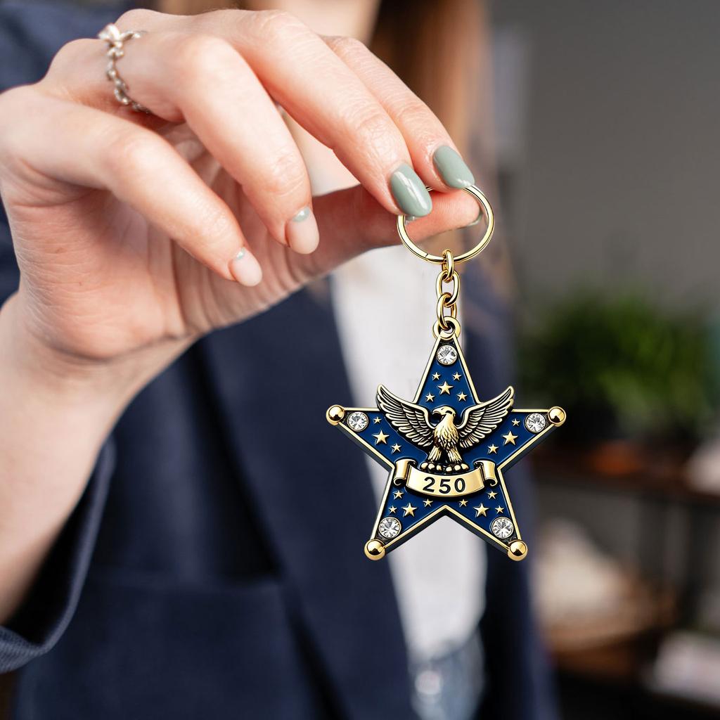 2D Acrylic Keychain For The 250th Anniversary Of The United States