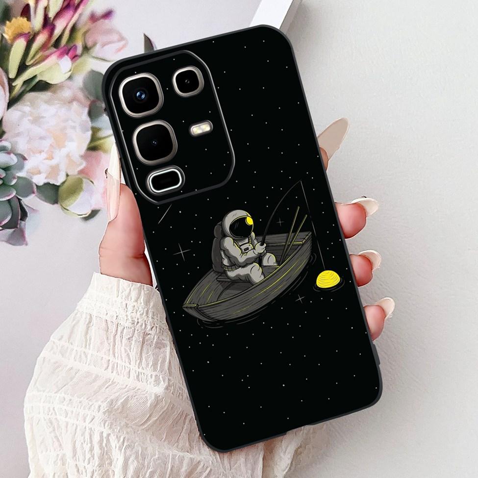 Per Infinix Note 50s X6870 Cover Posteriore Per Infinix Note 50s 5G Custodia Silicone Moda Lusso Fiori Gatto Carino Dipinto Divertente Paraurti