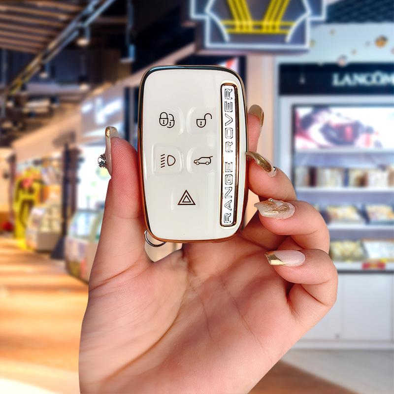 Land Rover & Jaguar TPU Schlüsselhülle für Range Rover, Discovery 4, Evoque, Freelander 5 - High-End, Langlebige Autoschlüsselhülle
