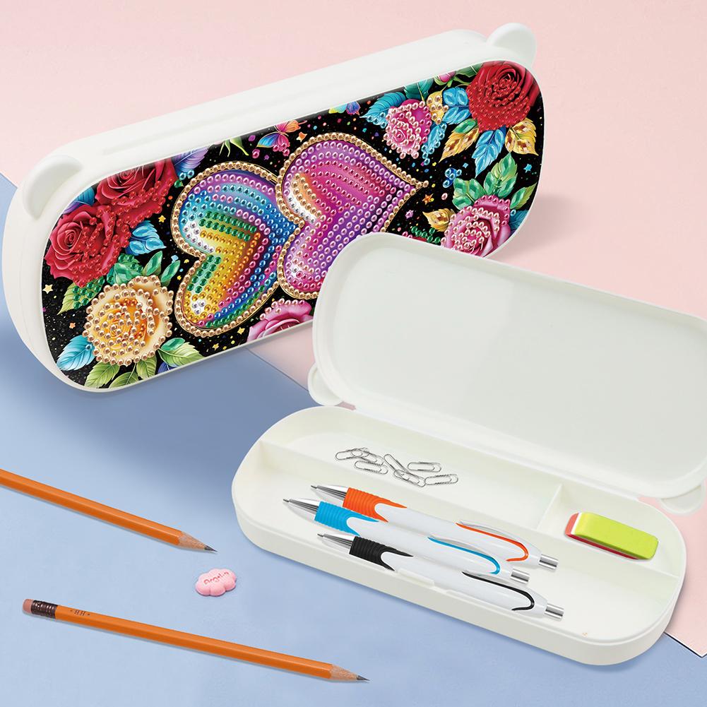 Mandala DIY Diamond Pencil Case Pens Brushes Accessories Travel Pencil Box