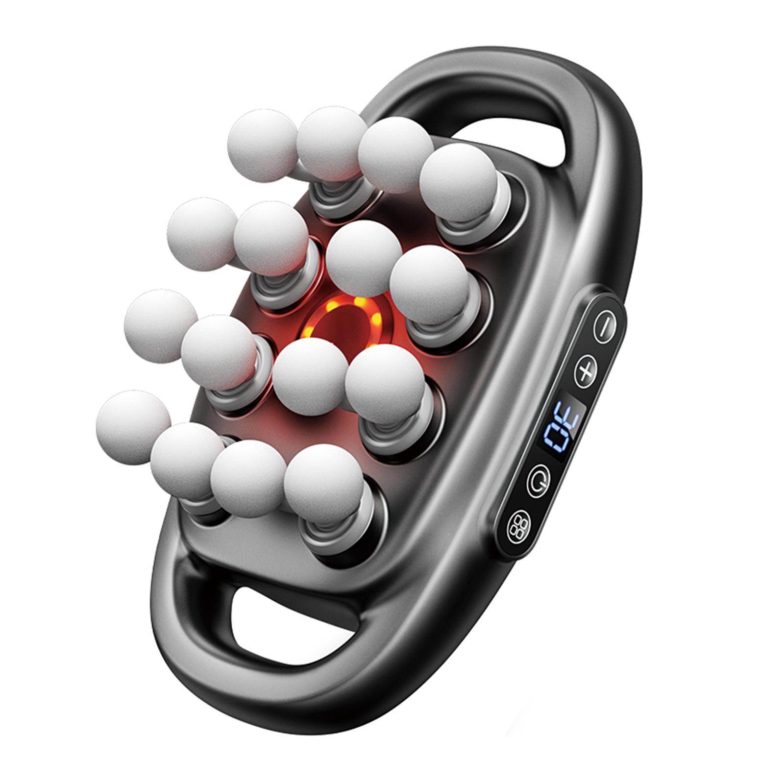 16 Head Massager Gun Set Deep Tissue Full Body Fitness Muscle Electric Relax Massager for Back Shoulders Legs Foot Ache Relief серый