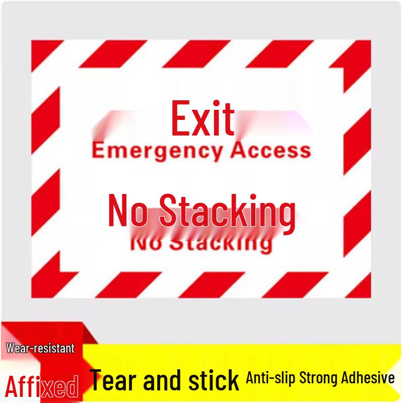 ShengBilai No Stacking Frosted Warning Floor Decal
