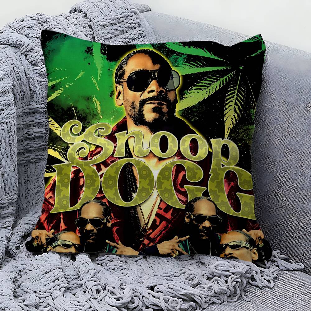 Famous Hip-Hop Rapper S-Snoop D-Dogg Pillow Anime Pillow Sofa Bed Head Pillow Cover Cushion Cover 45X45 Cm Fashion