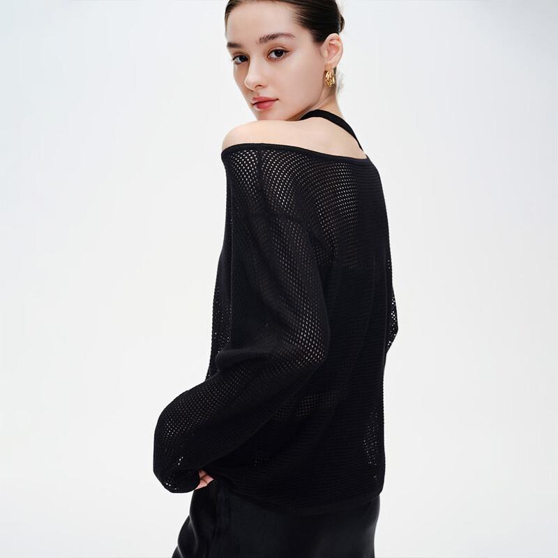 Giovanni Valentino Women's Loose Knit Cutout Sweater