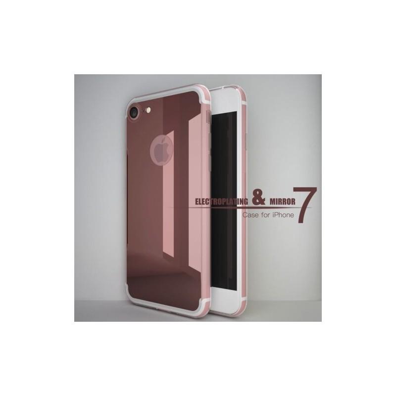 Rubber Back Mirror Crystal Clear Bumper Case Cover For Iphone 5 6 7 Plus 7s