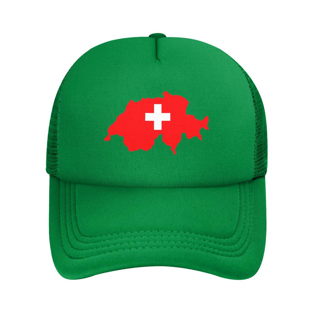 Swiss Switzerland Map Flag Casquette  Unisex Outdoor Hats  Adjustable Snapback Cap Casual Baseball Caps