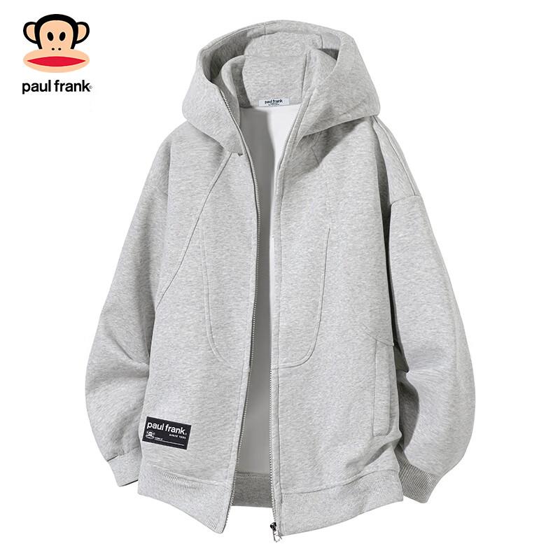 paul frank Herren Langarm Kapuzen-Sweatshirt mit Reißverschluss