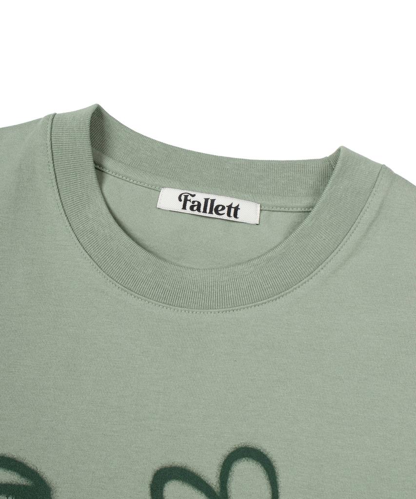 FALLETT Drawing Nero Short Sleeve T-Shirt Mint