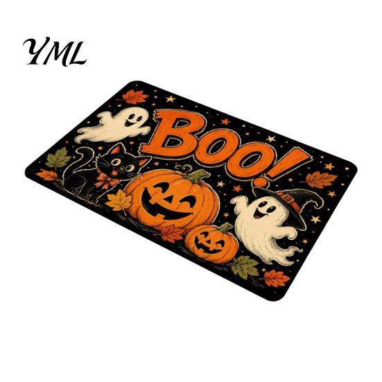Dekorace pro prázdninový dům Halloweenská dýně Rohožka, Podzimní sezónní Vítejte Protiskluzová Chalupářská Slavnostní Rohožka na Verandu Vstup pro Přední Vstup Kuchyně