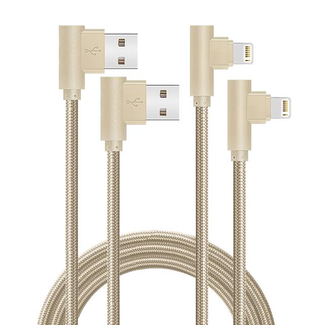 90 Degree USB Lightning Cable Cord Game Wire for 14 13 12 11 X XS XR XS Max 8 7 SE Ipad Fast Charging 3m