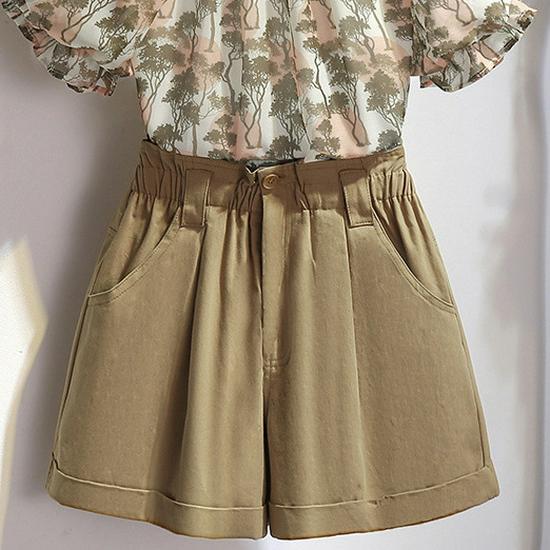 

Stylish Petite High-Waisted Printed Two-Piece Summer Set for Women - 2026 Trendy Fairy Design L (Recommended 105-115 lbs)