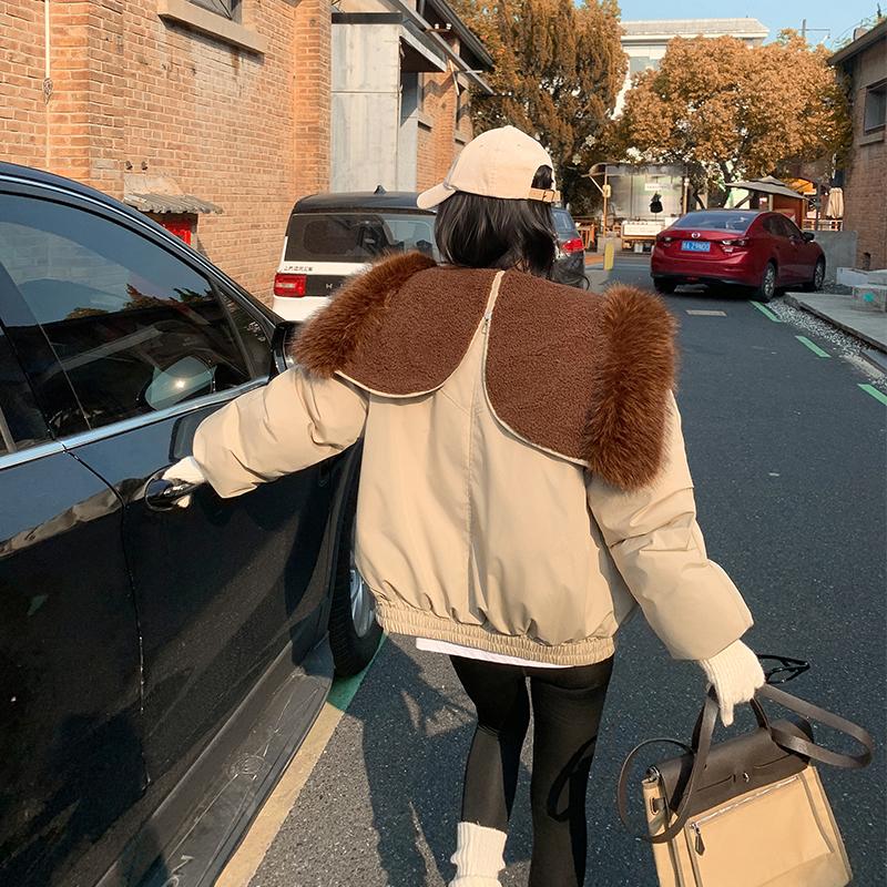 Autumn Winter Thicken Warm Parka Women Casual Sweety Solid Color Big Pocket Loose Hooded Coat Jackets Outwear