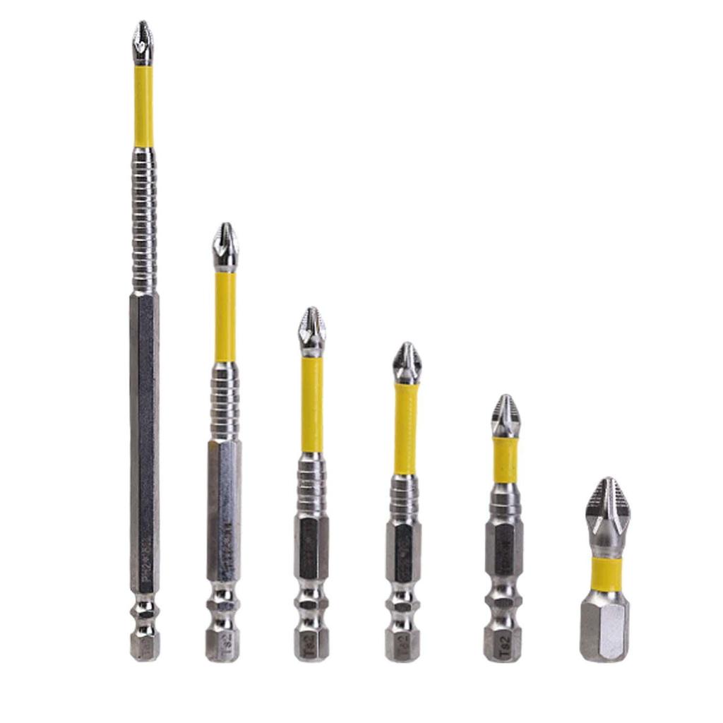 Non-slip Magnetic Batch Head Cross Head Hardness Screwdriver Drill Bit Impact Driver Bits Screw Hand Tools 25/50/65/70/90/150mm