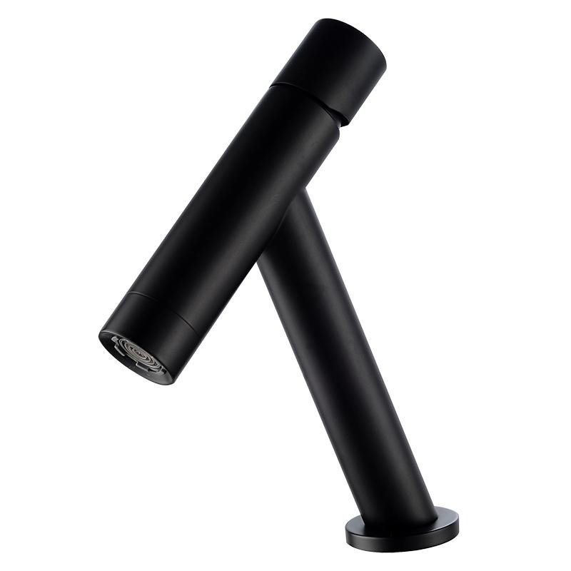 

BAKALA Черный смеситель для раковины в ванной, водопроводный кран, смеситель для гурманов, кран для умывальника с одной ручкой, для монтажа на бортике, для холодной и горячей воды чёрный