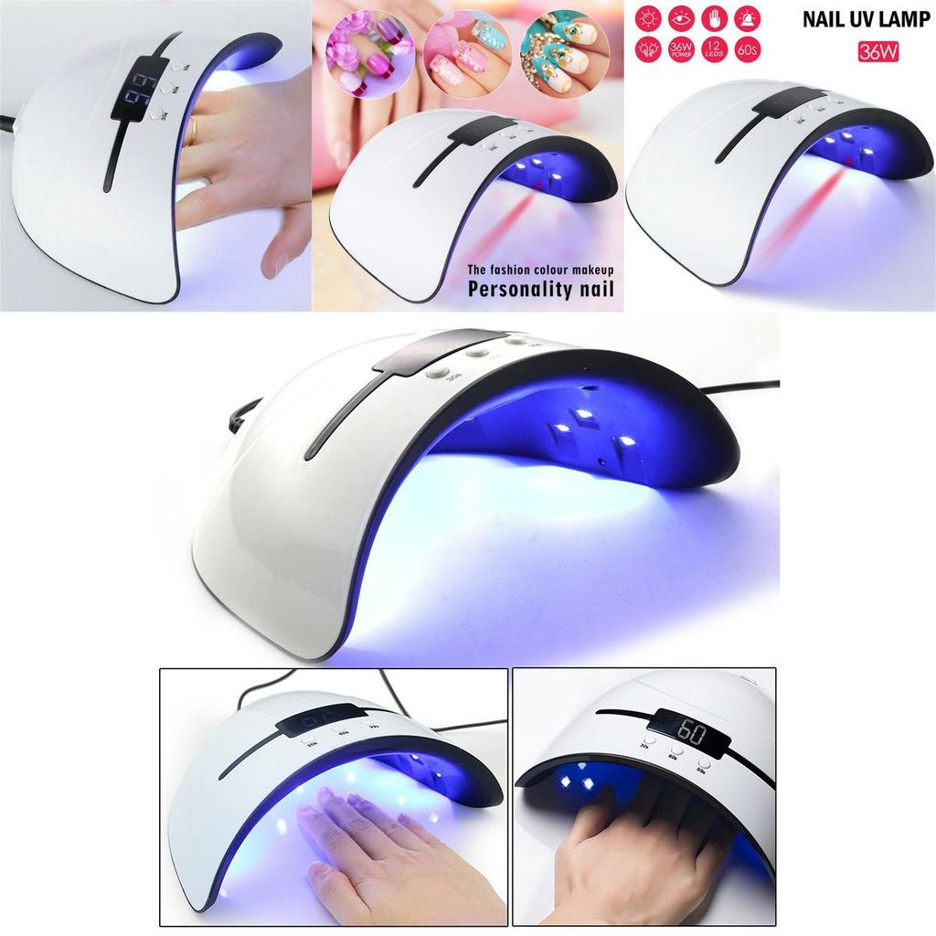 Luxurious 36w Nail Polish Dryer Uv Led Lamp With Advanced Timer For Perfect Manicure