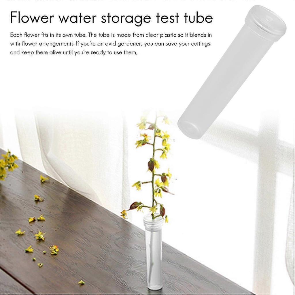 Clear Plastic Floral Tube 100-Pack for Flowers