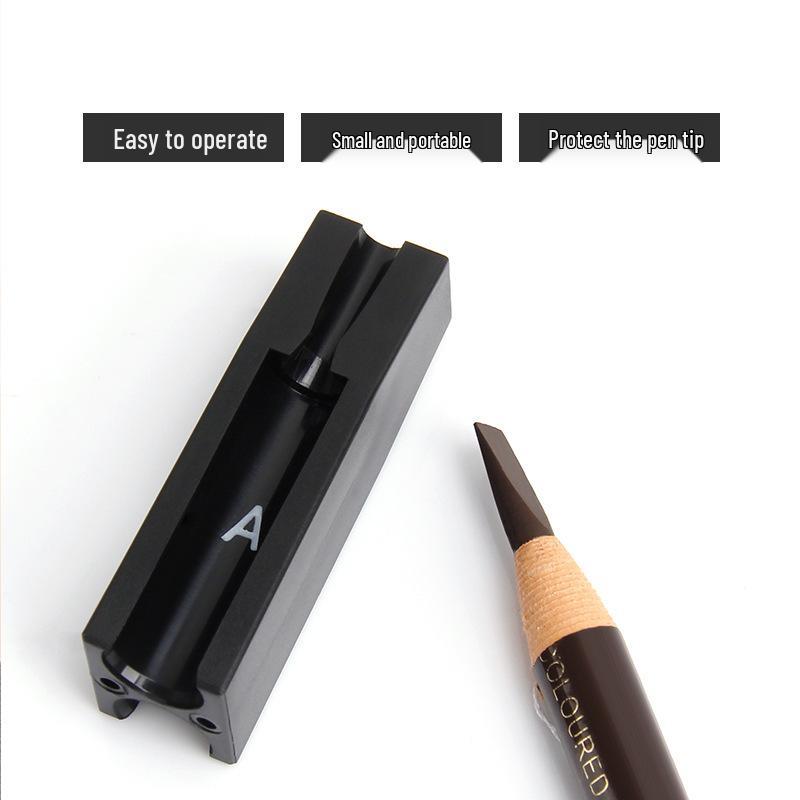 Pull-String Eyebrow Pencil Sharpener: Flat, Break-Resistant, Convenient, Quick