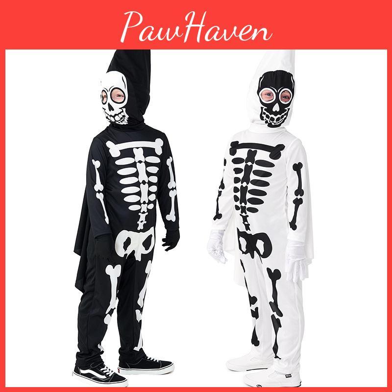 Halloween Costume For Kids Unique Skull Cosplay Outfit For Parties And Performances