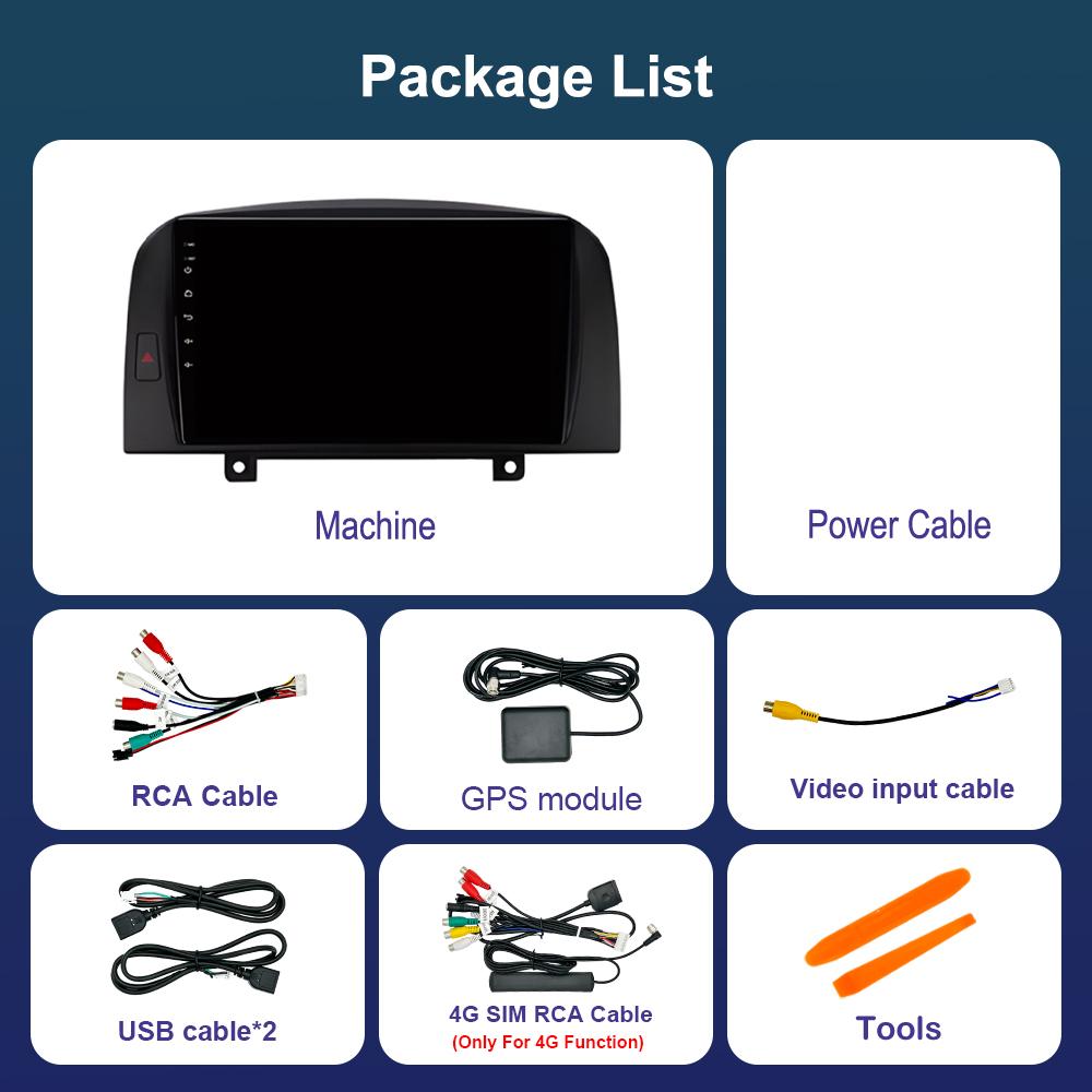 Car Radio Multimedia Player Android System for Hyundai SONATA NF 2004 - 2008 GPS Navi 4G WiFi Bluetooth Touch Screen DSP Stereo