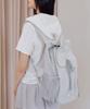 Zeroplanet Nylon Shirred Ribbon Backpack [Grey]