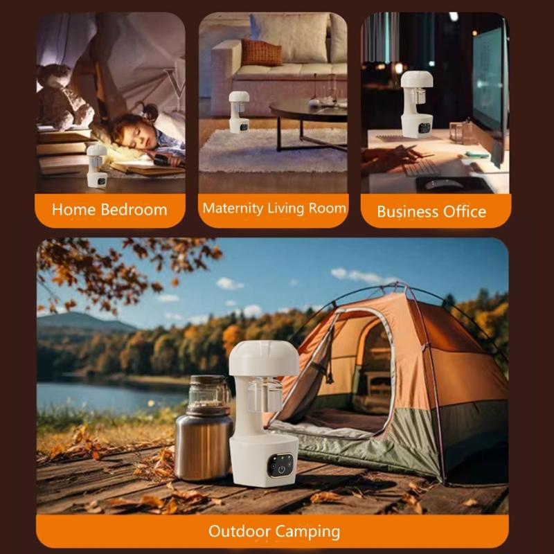 Portable USB Rechargeable Mosquitoes Repellency Device For Indoor Outdoor Use Insect Killing With Night Light Function